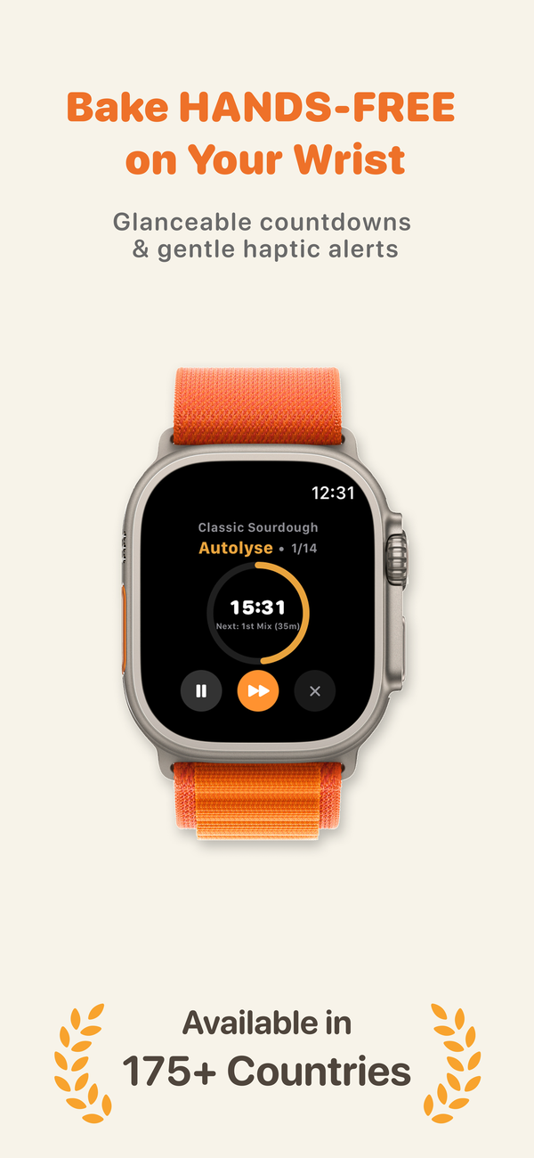 Levain on Apple Watch for hands-free timers on your wrist